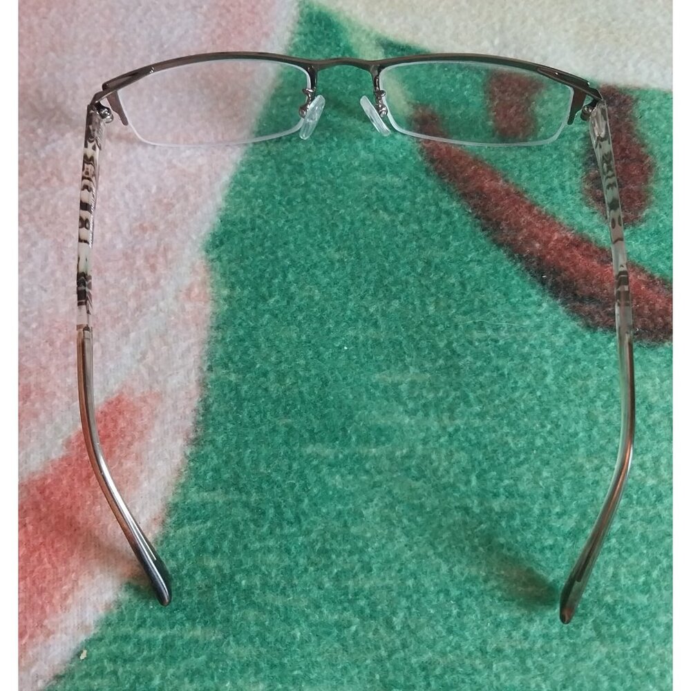 Serafina Becca Brown Eyeglass Frames Half Rimless 53-17-140 - Picture 8 of 8